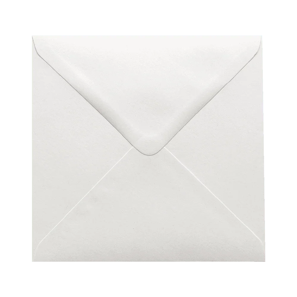 A plain white envelope against a teal background.