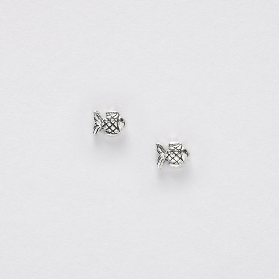 Fish Silver Ear Stud All Products Crumble and Core   