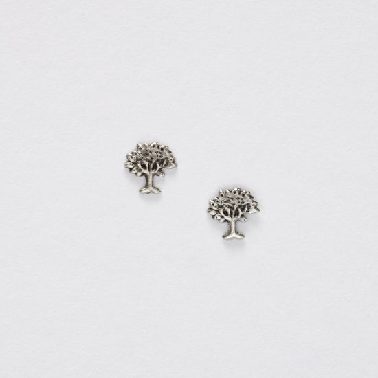 Tree of Life Silver Ear Studs Earrings Crumble and Core   