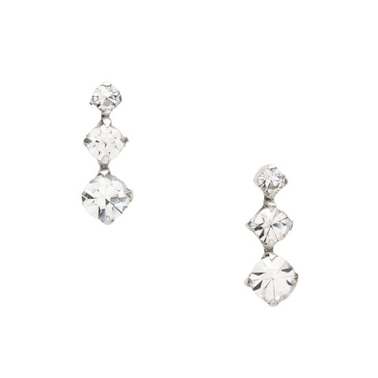 Sterling Silver Stud Earrings - Pretty  Granddaughter Gift - Boxed Gift Ideal for Any Occasion - Crumble and Core