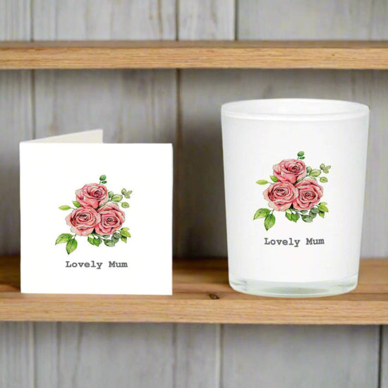 Mothers Rose Boxed Candle and Card Candles Crumble and Core   