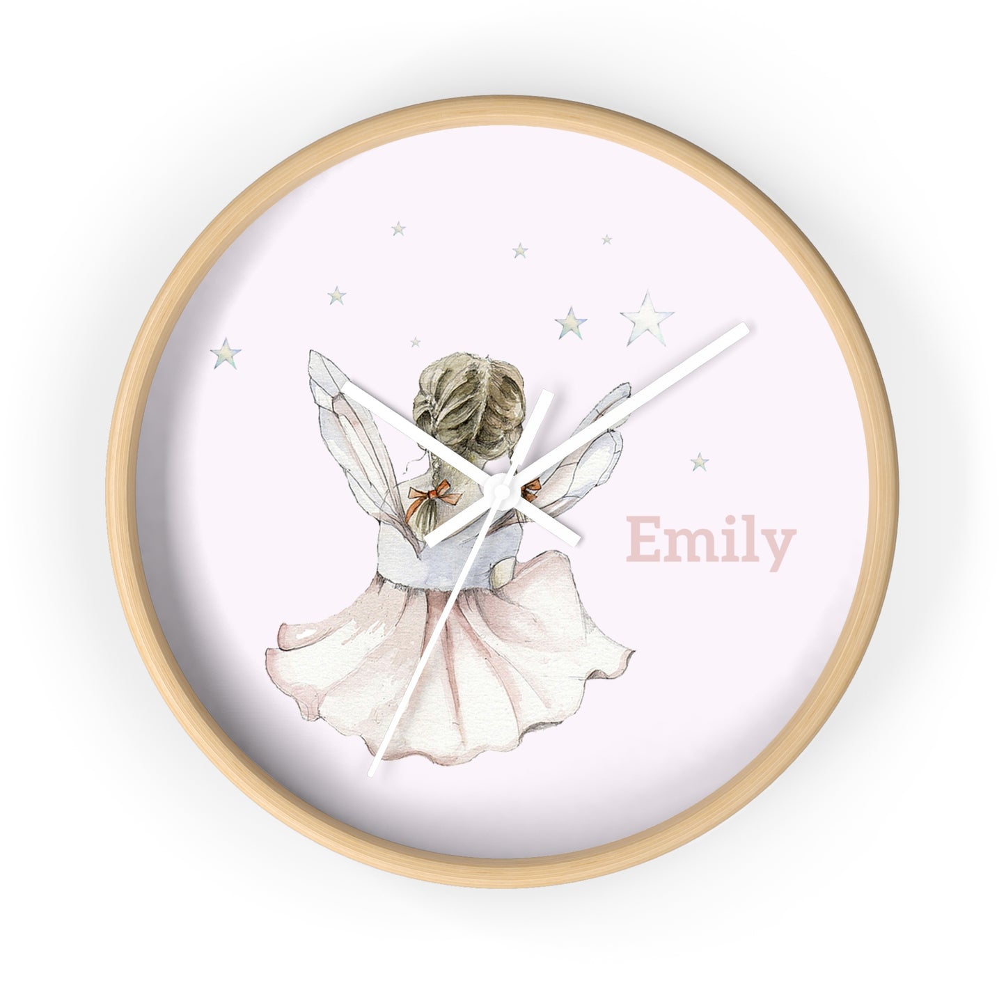 Children's Personalised Wall Clock - Magical Fairy