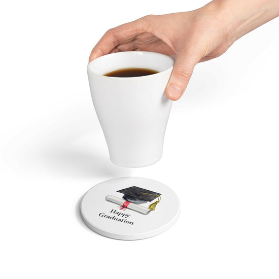 Ceramic Coaster - Unique Gift Graduation Gift - Crumble and Core