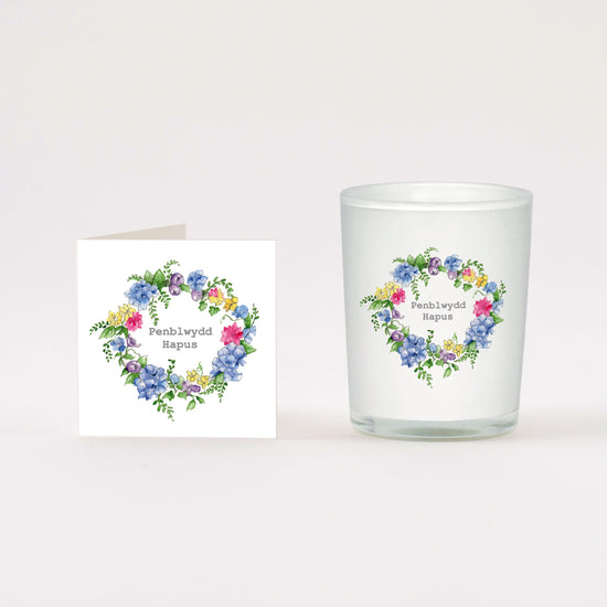 Welsh Happy Birthday Candle Card Set in a Box - Perfect Gift for Any Occasion