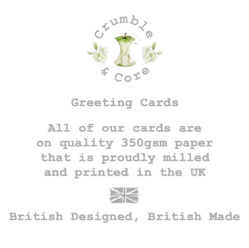 Hand finished Premium Truly Scrumptious Cake 70th Birthday Card - Crumble and Core