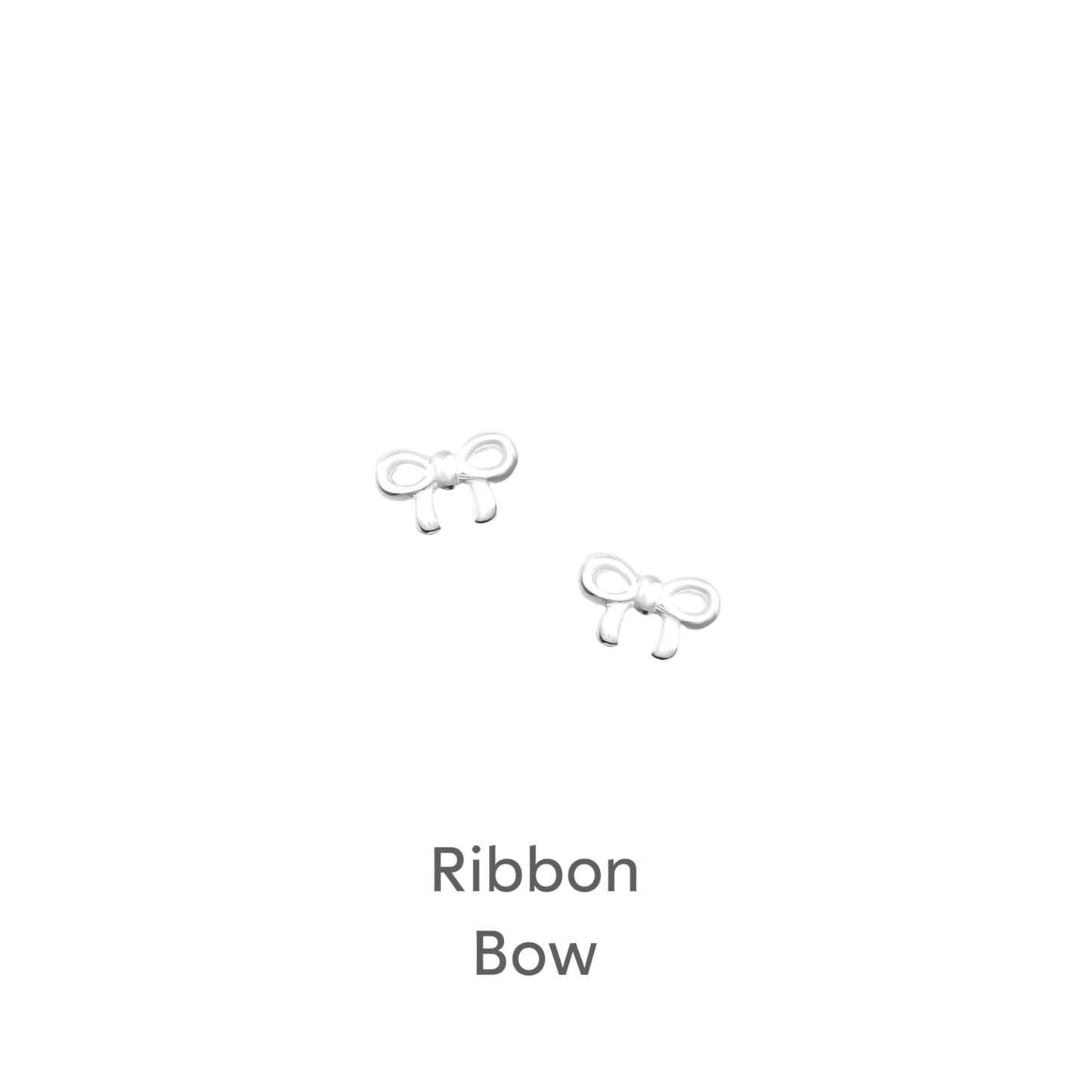 a pair of white bowknots on a black background