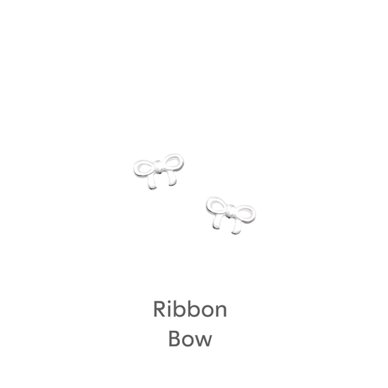 a pair of white bowknots on a black background