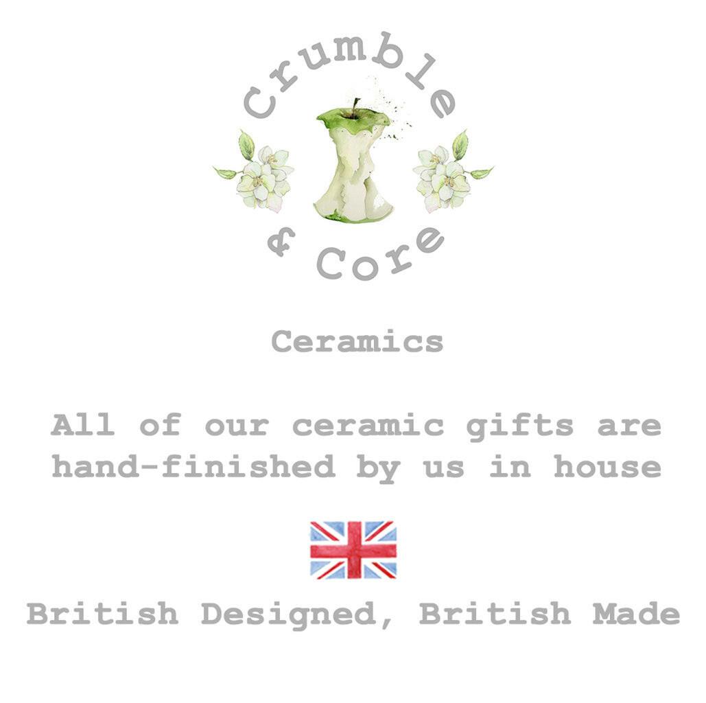 Ceramic Coaster - Adorable Drinks Coaster Tableware - Hedgehog Gift for Her - Crumble and Core