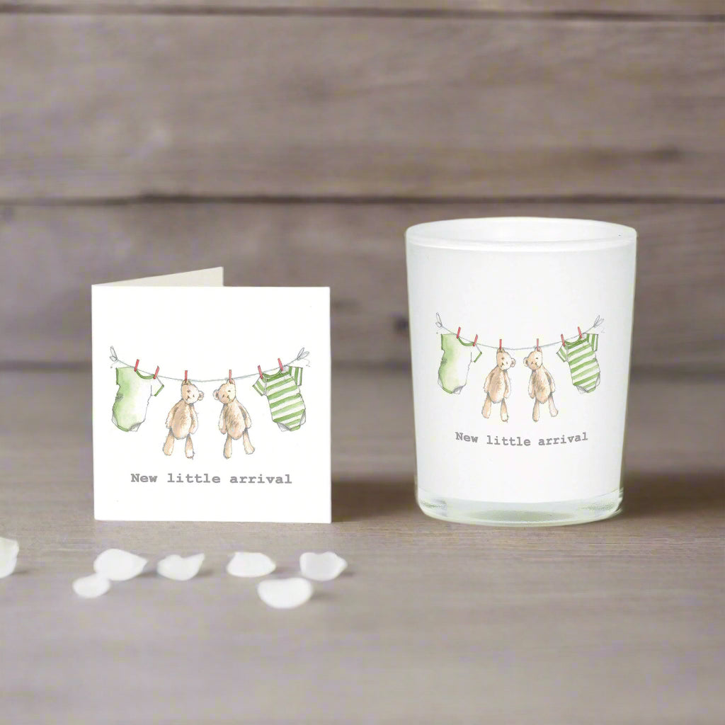 New Baby Boxed Candle and Card Candles Crumble and Core   