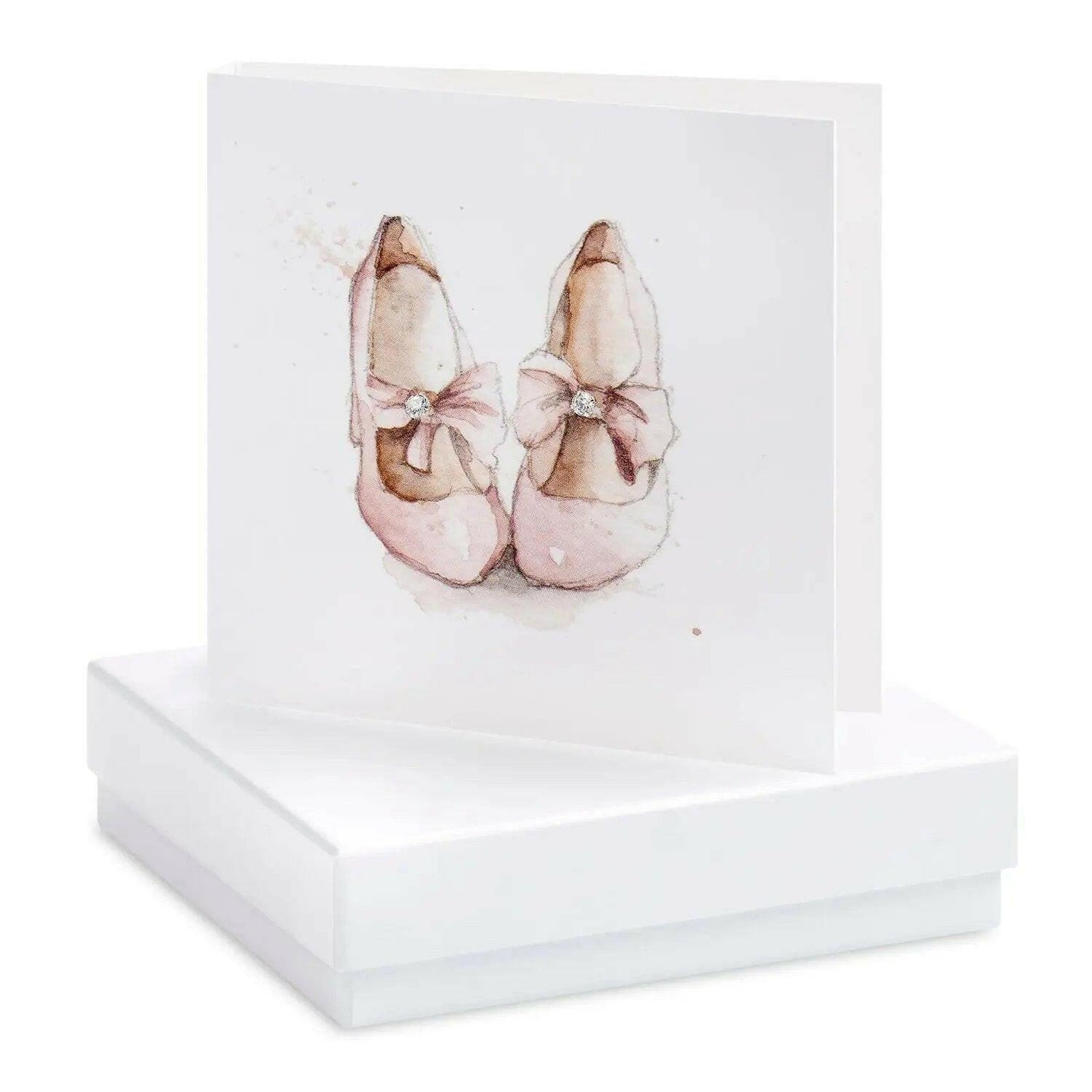 Sterling Silver Stud Earrings with Boxed Party Shoe Card - Ideal Gift for Any Occasion - Crumble and Core