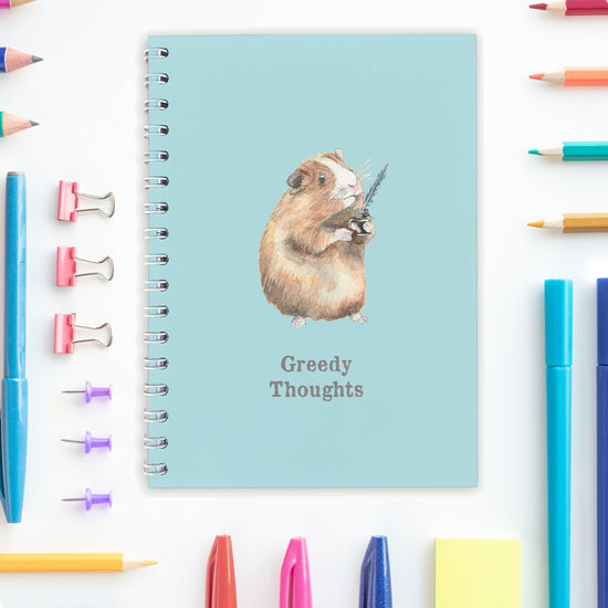 Guinea Pig Design Wire Bound Notebook - Perfect for Animal Lovers