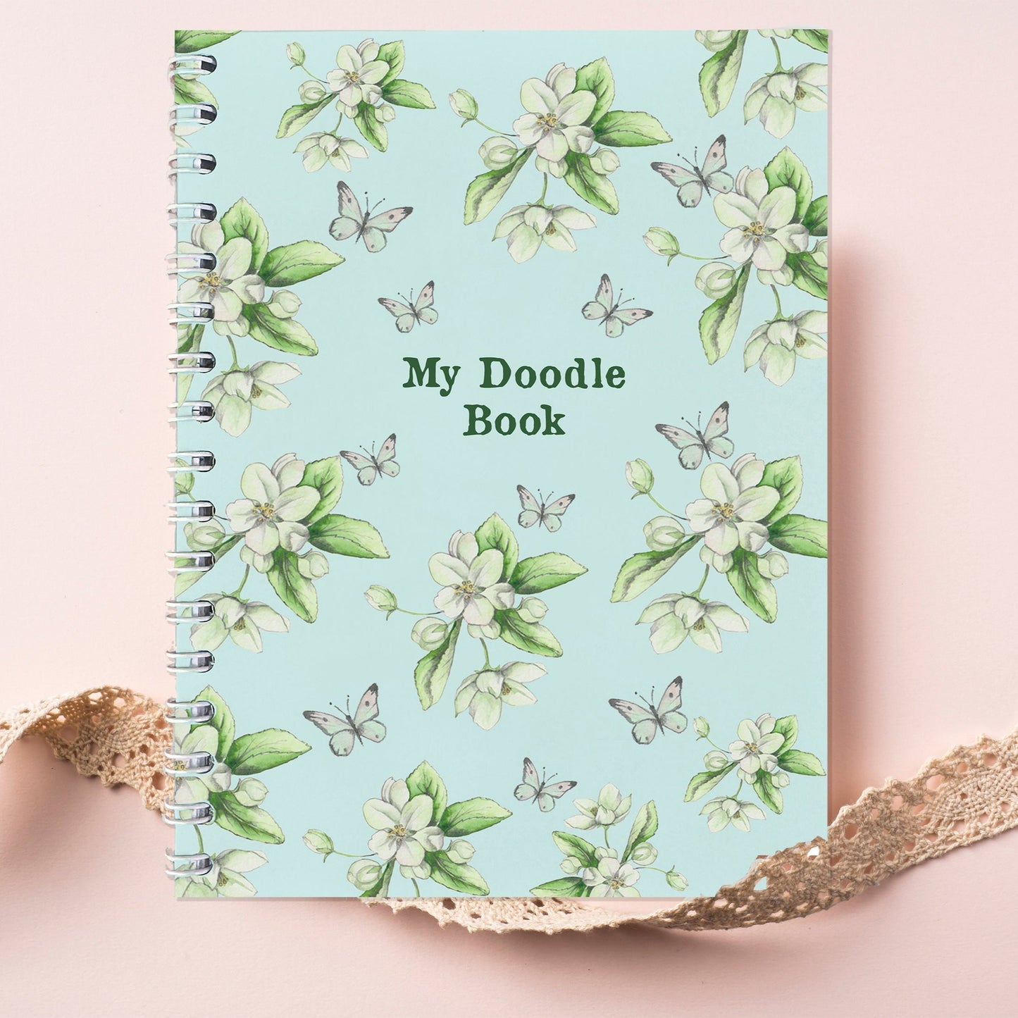 Blossom Design Wire Bound Notebook - Perfect for Planning, Doodling  and Note-Taking