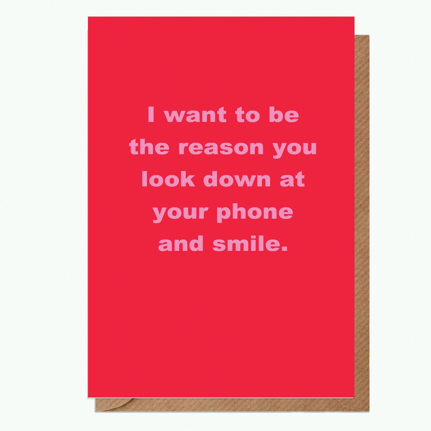 Humorous Valentines Day Card for Partner - Funny Love Card - I Want To Be The Reason Greeting Card - Love Card