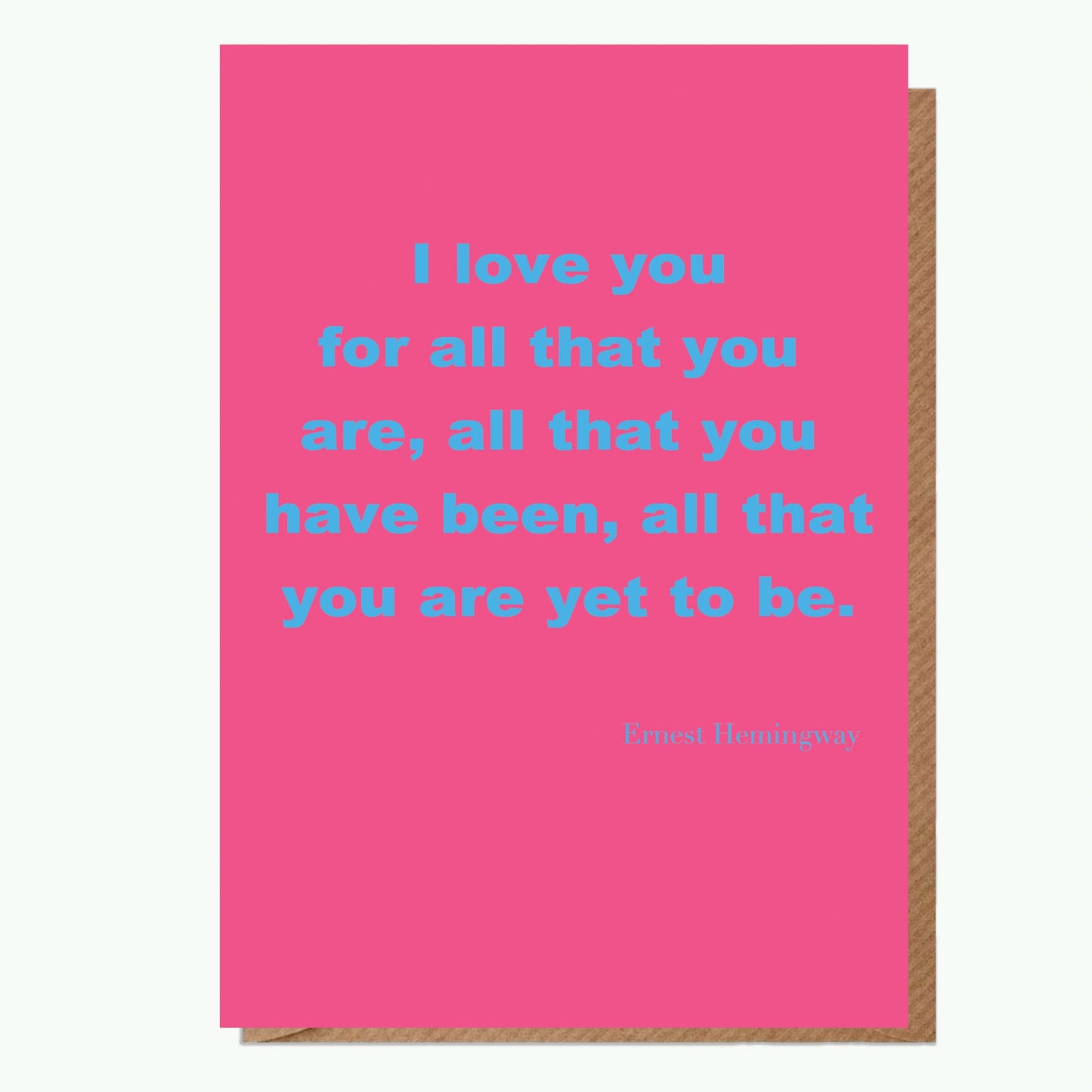 I Love You For All Humorous Valentines Day Card for Partner Funny Love Greeting Card with Heart Design - Love Card