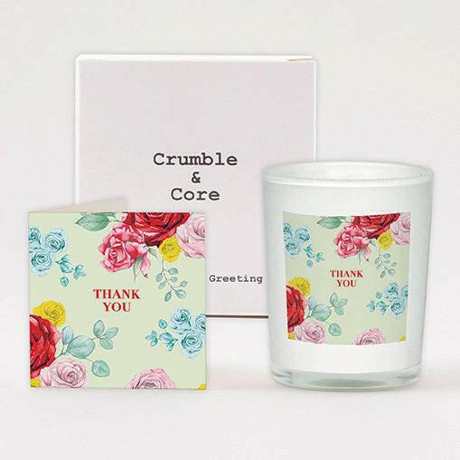 Boxed Scented Candle Thank You Card - Perfect Gift Set for Any Occasion - Crumble and Core