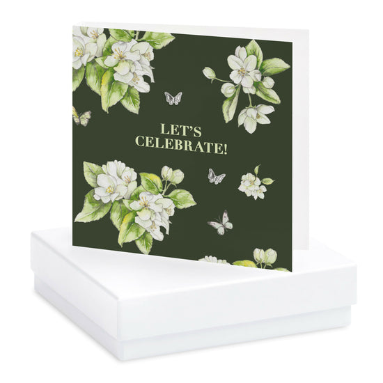 Load image into Gallery viewer, Bright Blooms Let&amp;#39;s Celebrate Boxed Card with Jewellery  BE001 Earrings Crumble and Core   
