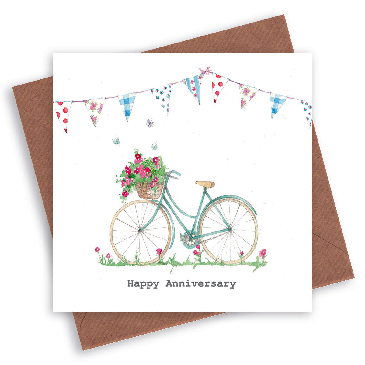 Summer Bicycle Anniversary Card