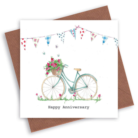 Summer Bicycle Anniversary Card