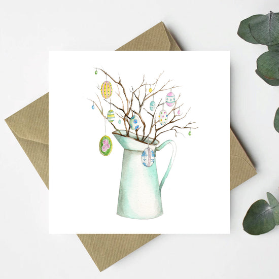 Easter Jug Greeting Card