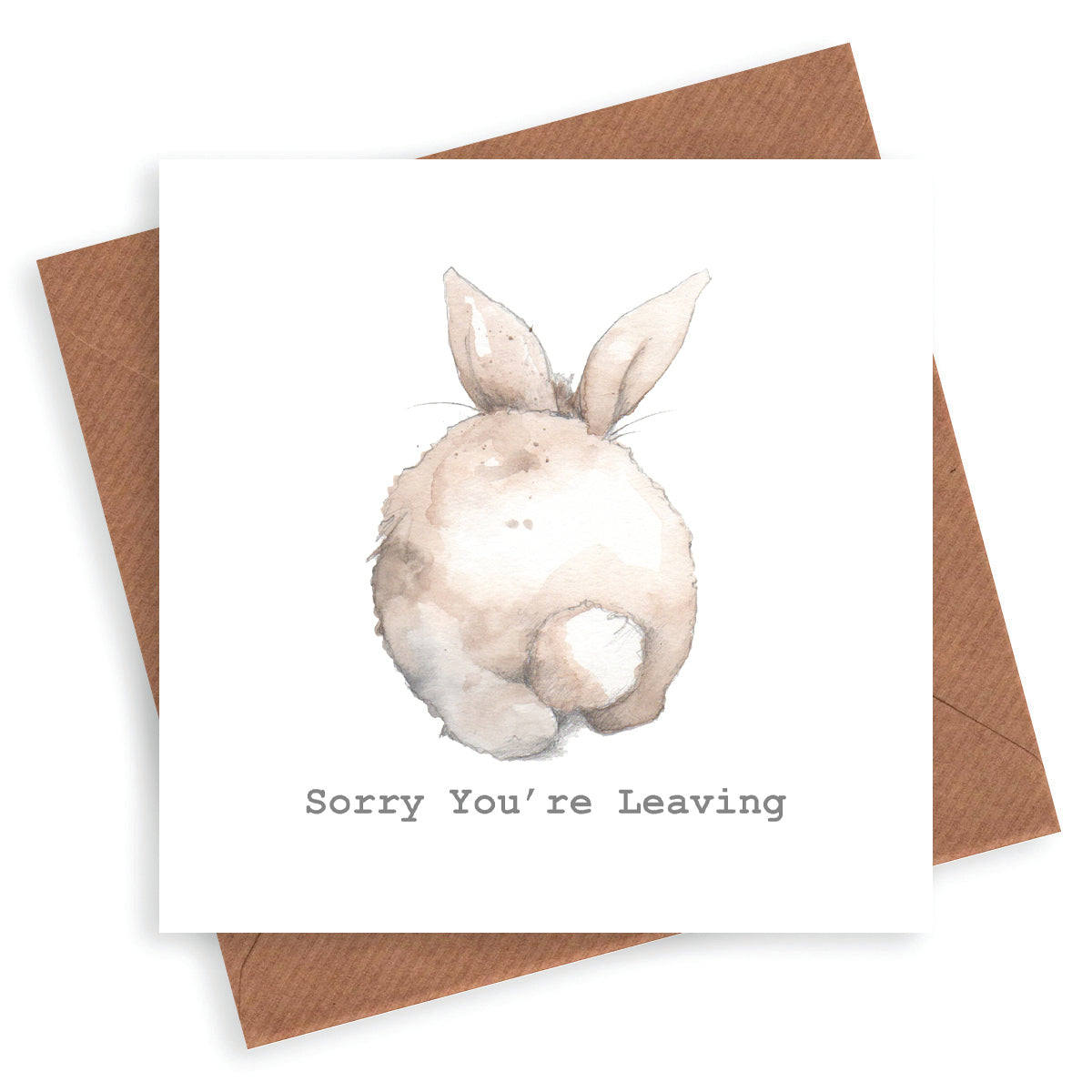 Bertie's Bob Tail Sorry You Are Leaving Card