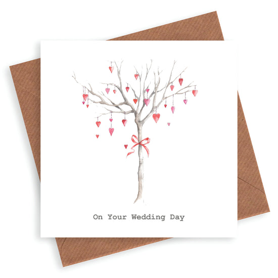 Heart Tree Wedding Card