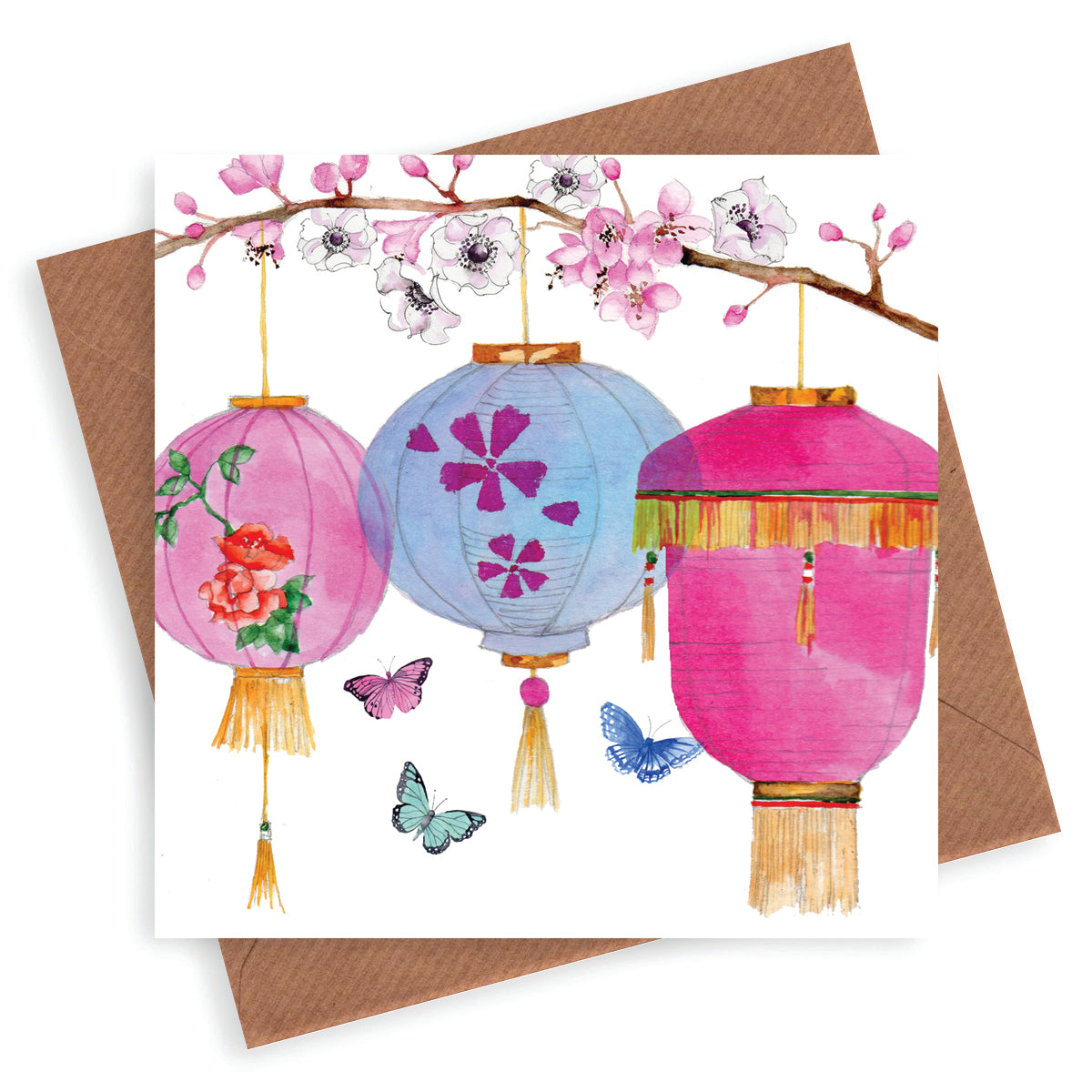 Chinese Lanterns Greeting Card