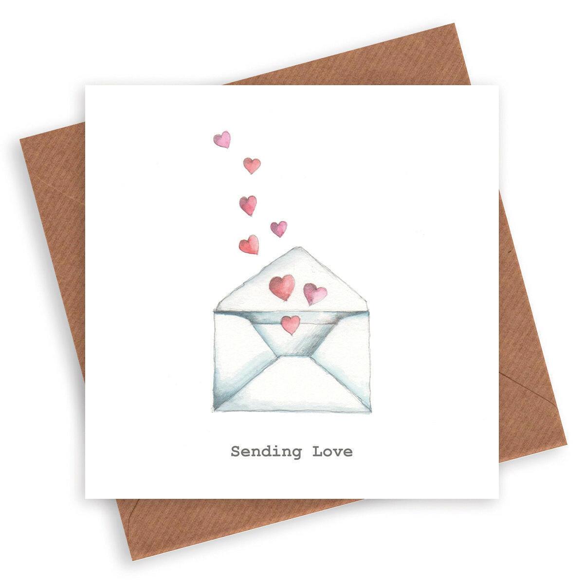 Sending Love Card - Crumble and Core
