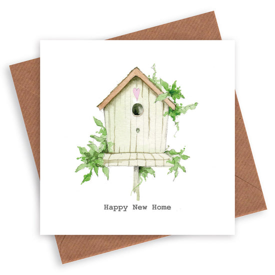 Bird House Happy New Home Card