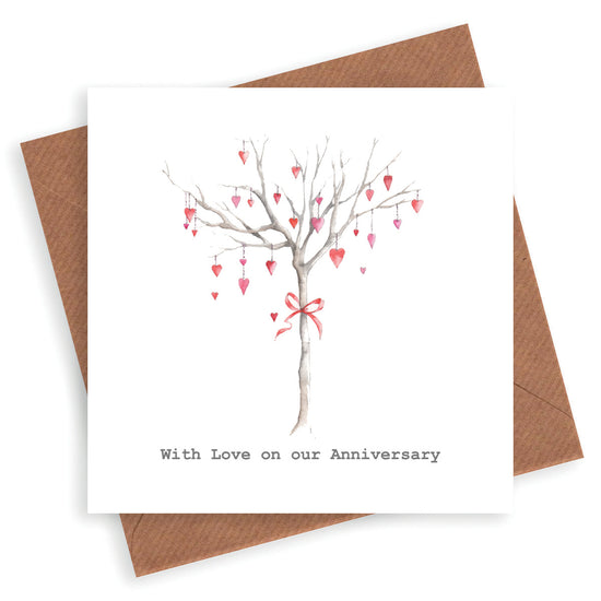 Heart Tree Anniversary Card