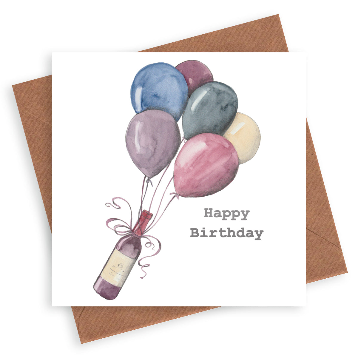 Wine Birthday Card