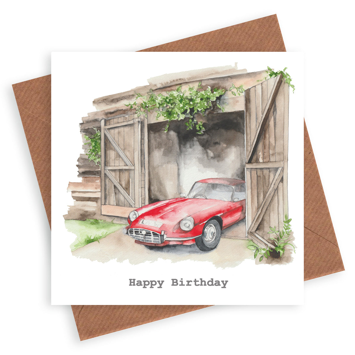 Vintage Car Birthday Card