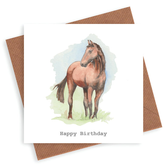 Horse Birthday Card