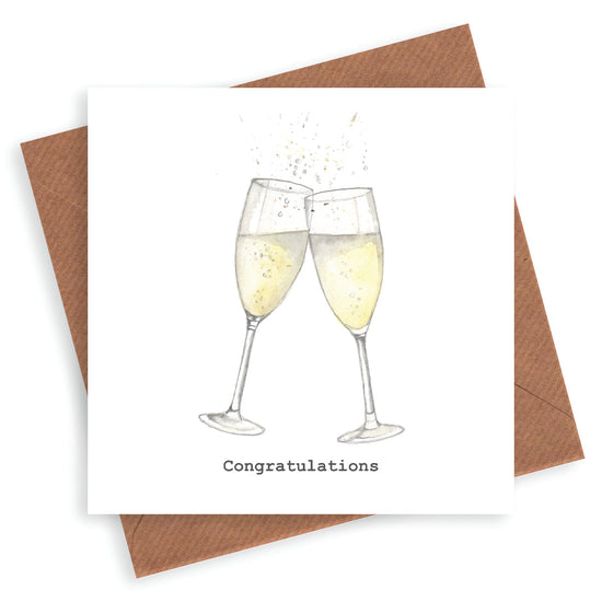 Congratulations Flutes Greeting  Card