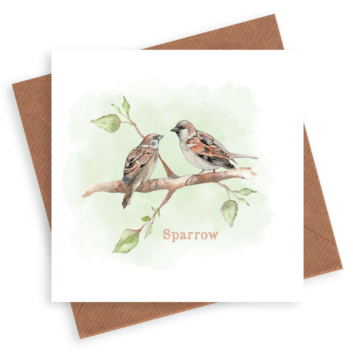 Sparrow Bird Card Greeting & Note Cards Crumble and Core   