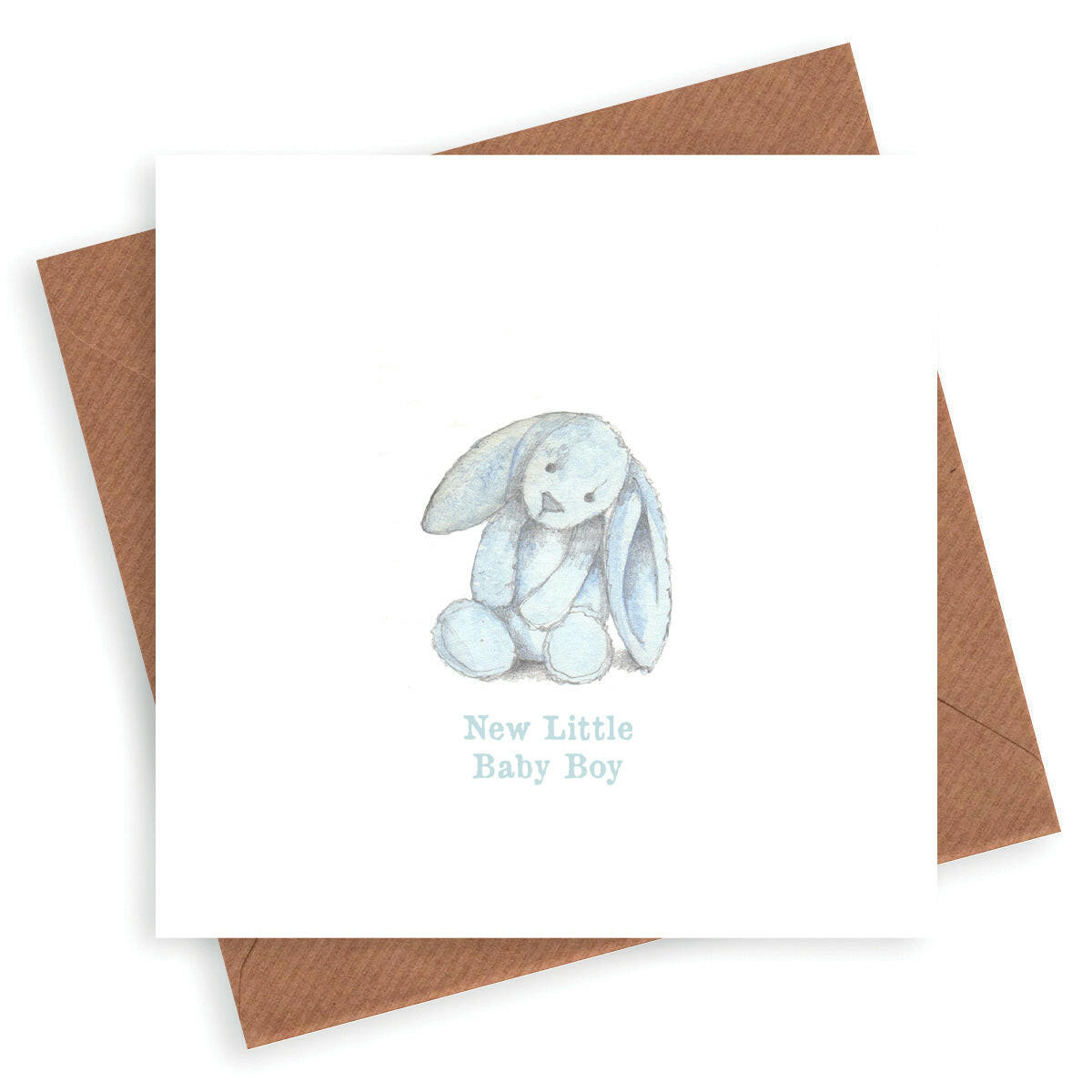 New Little Baby Boy Bunny Greeting & Note Cards Crumble and Core   