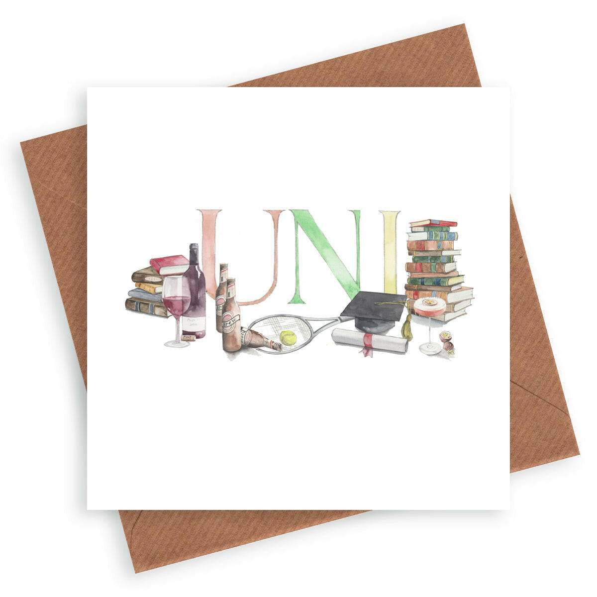 Letters Uni Card Greeting & Note Cards Crumble and Core   