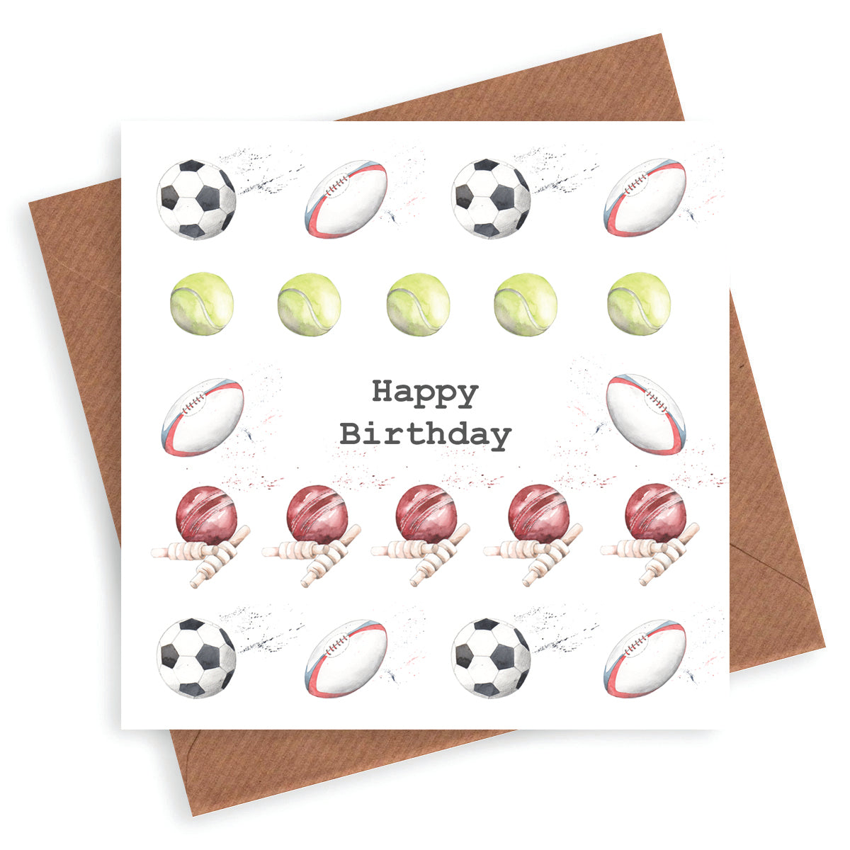 Multi Sport Happy Birthday Card