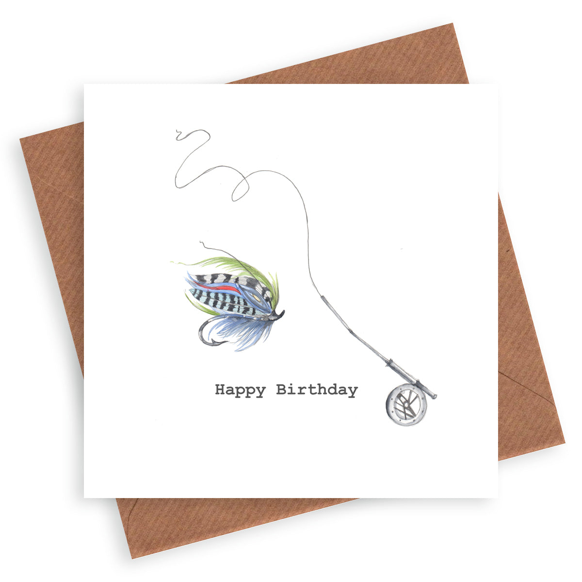 Happy Birthday Fishing Card