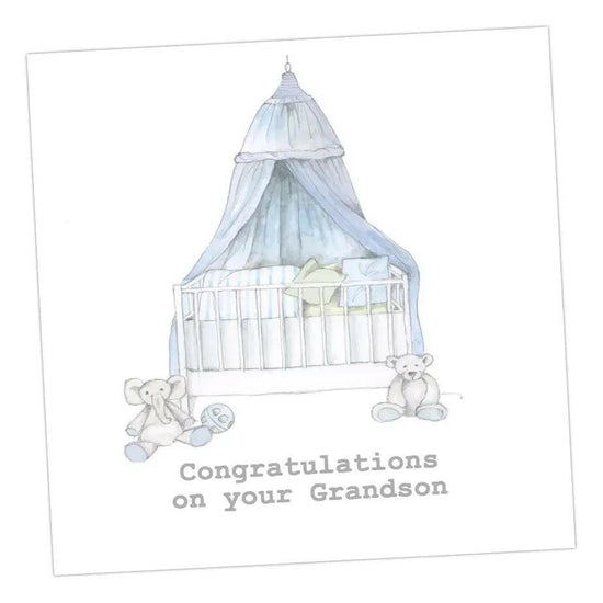 Grandson Cot Greeting & Note Cards Crumble and Core   