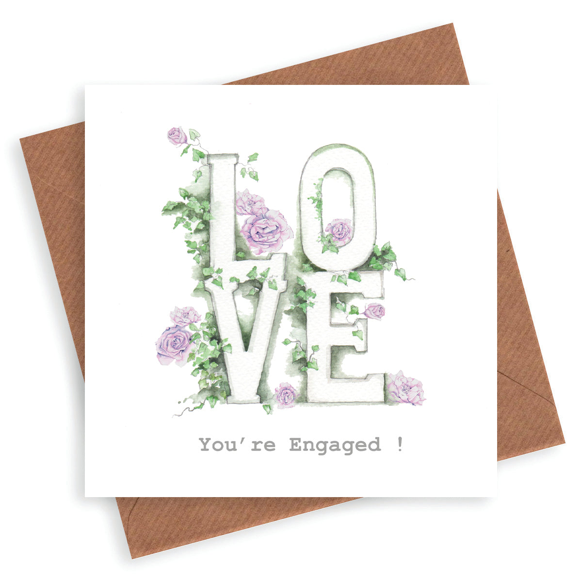 Love Letters Engagement Card