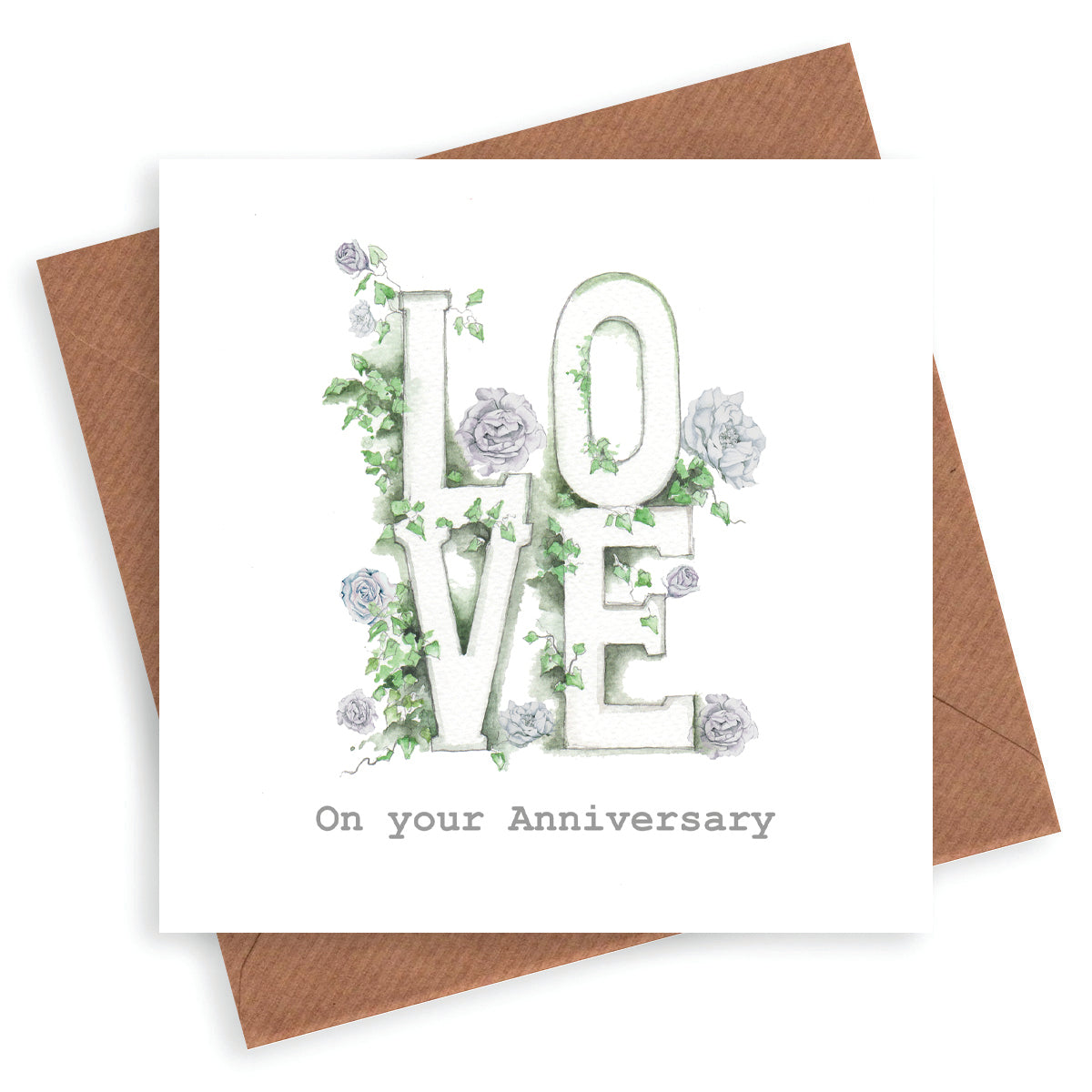 Love Letters Anniversary Card