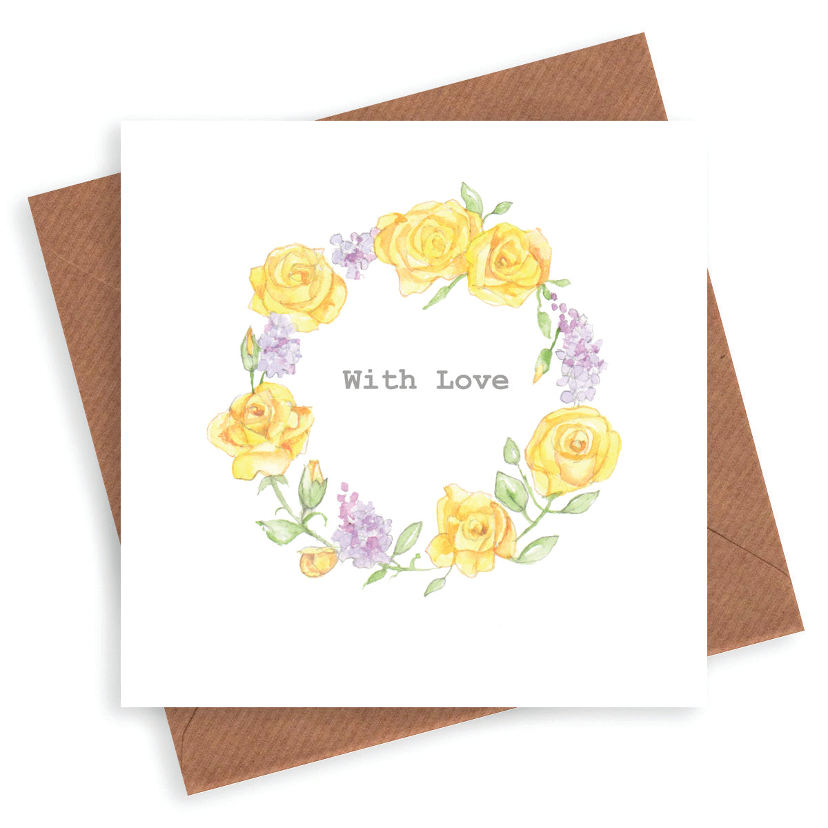 With Love Floral Rose Wreath