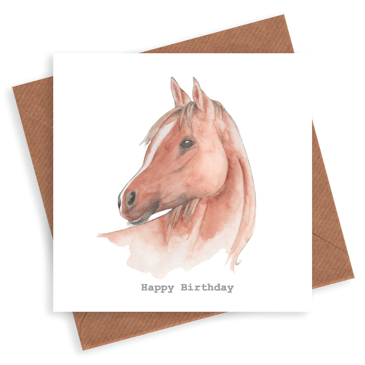 Horse's Head Birthday Card