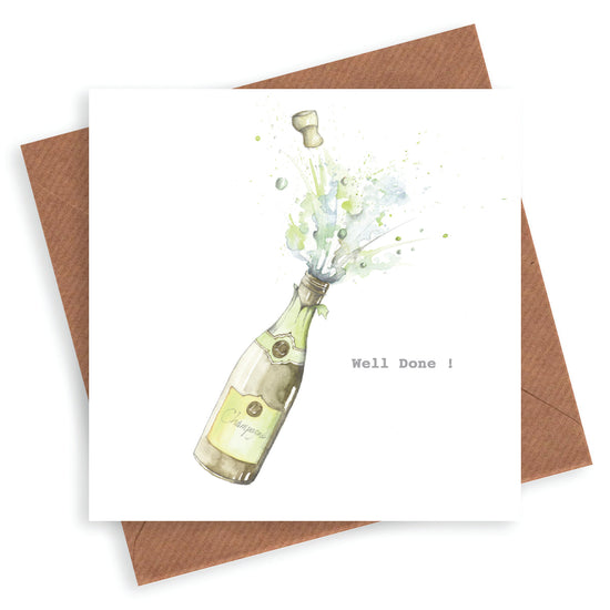 Well Done Champagne Card