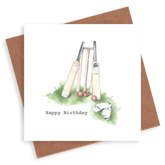 Happy Birthday Cricket Card