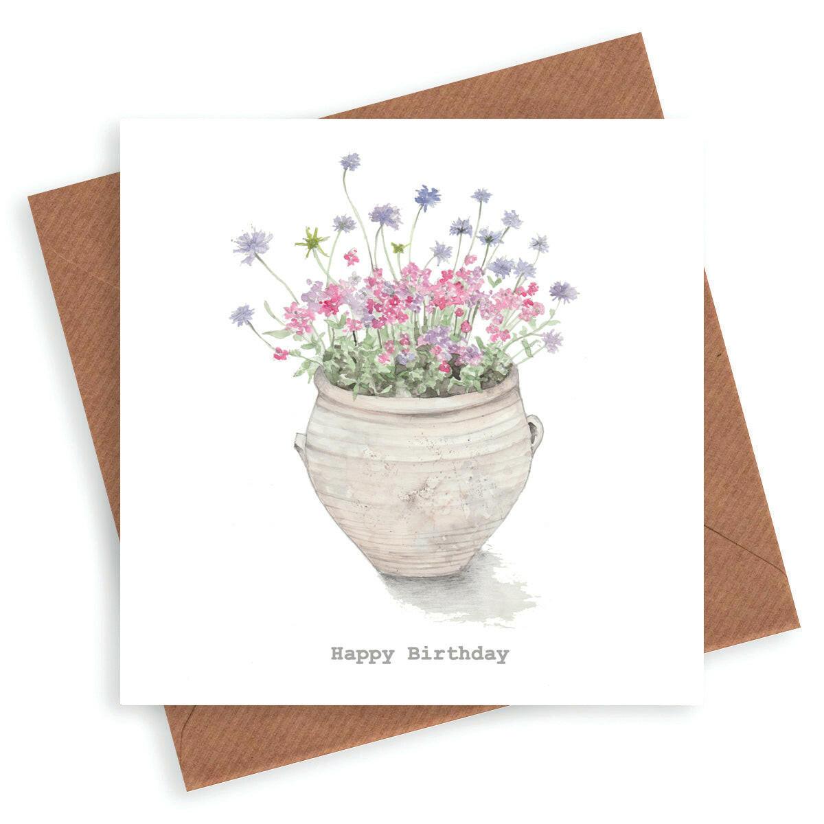 Terracotta Birthday Card - Crumble and Core