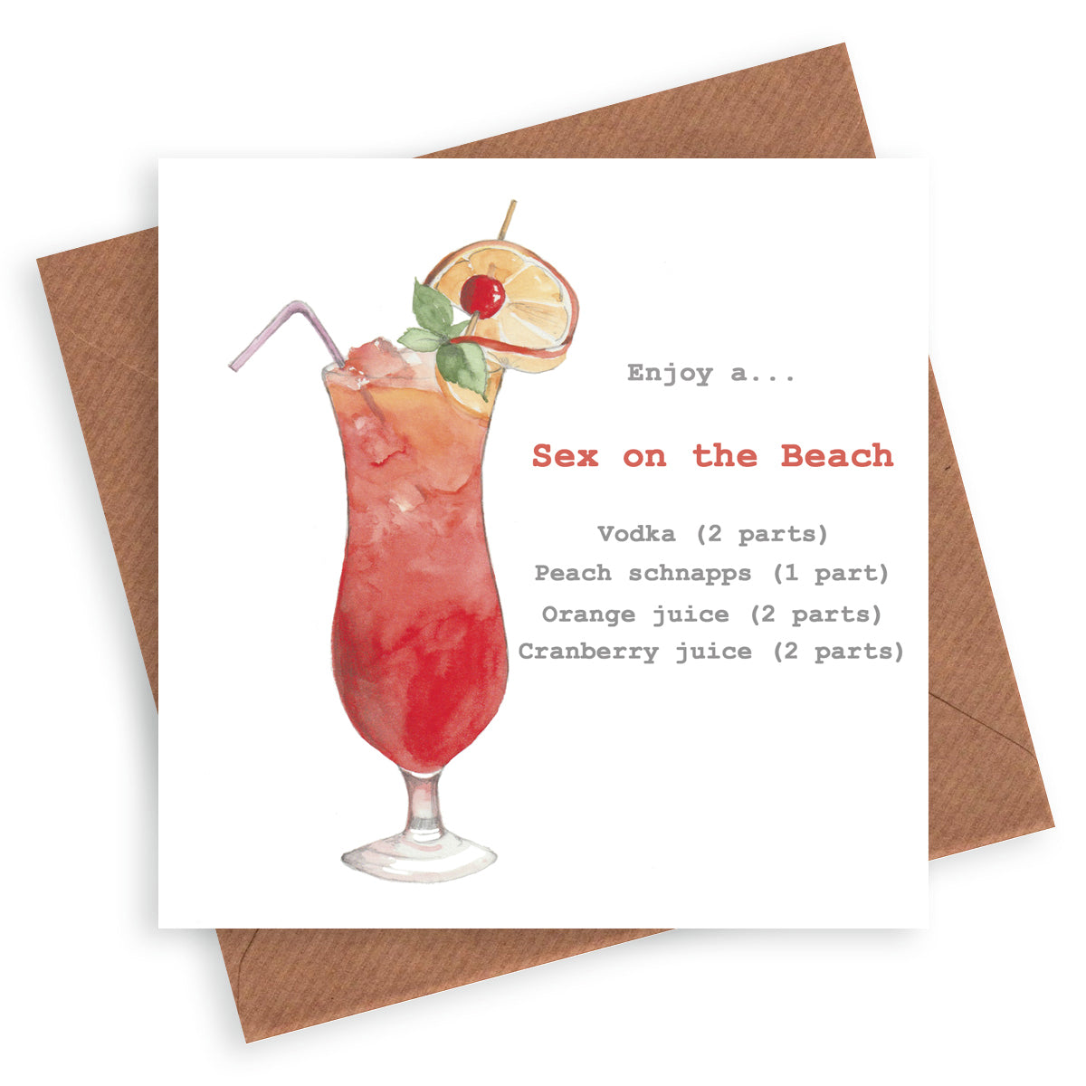 Sex on the Beach Card