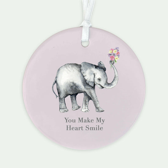 A6 Greeting Card with Ceramic Keepsake - Elephant Smile Greeting & Note Cards Crumble and Core   