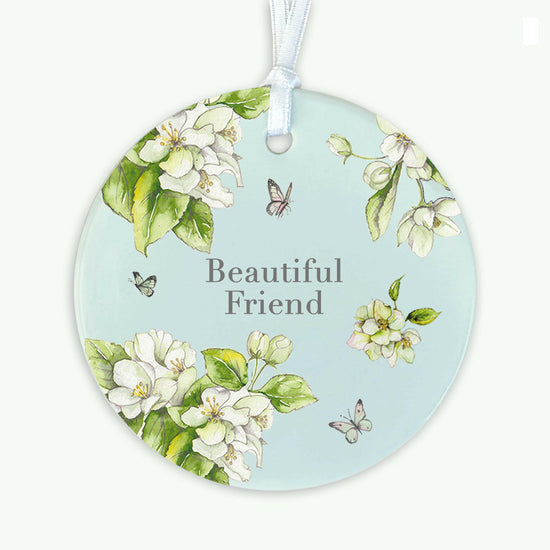 A6 Greeting Card with Ceramic Keepsake - Blossom Blue Beautiful Friend Greeting & Note Cards Crumble and Core   