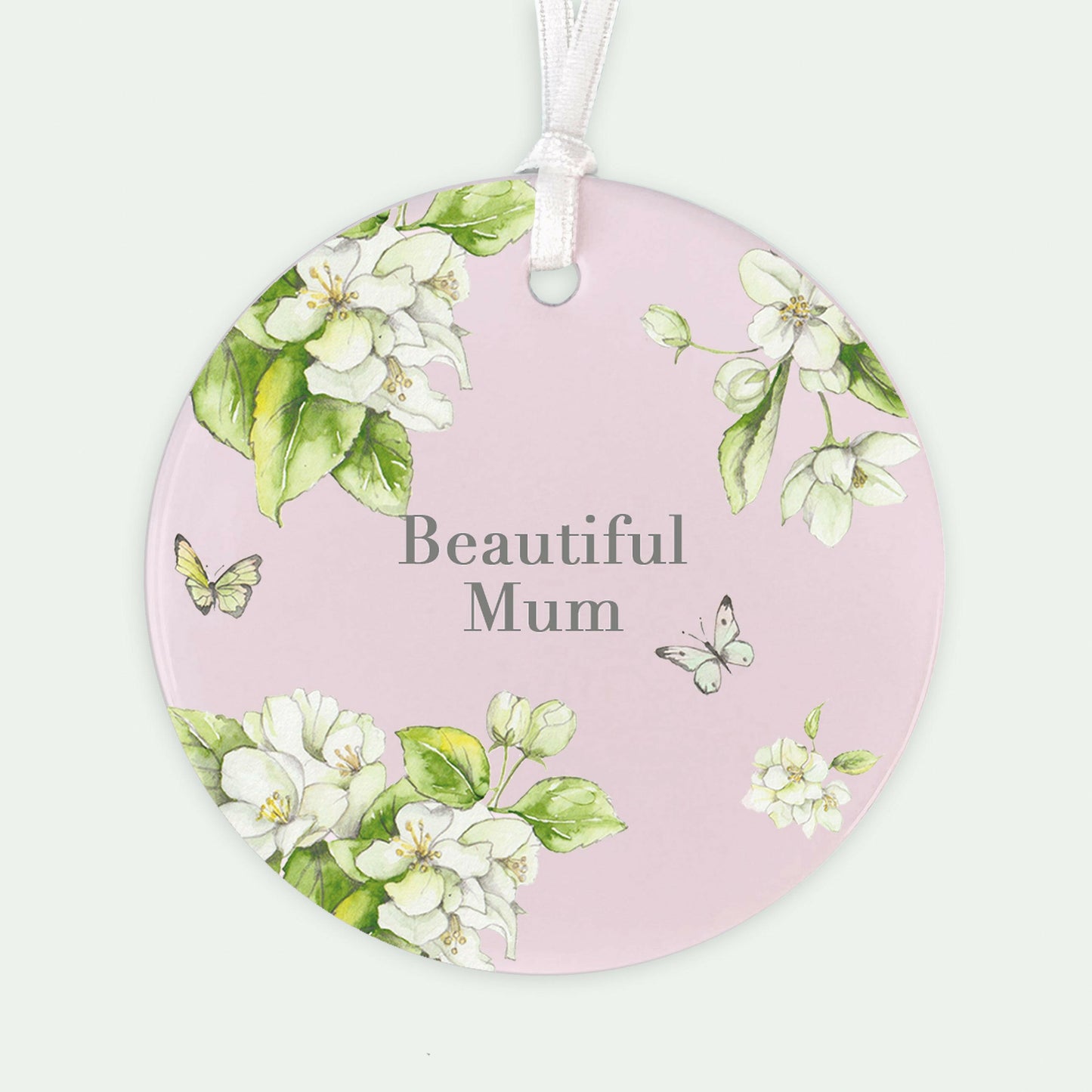 Hanging Ceramic Decoration - Blossom Pink Beautiful Mum Decor Crumble and Core   